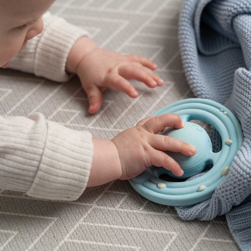 Planet CH3W® Ringed Planet - Natural Rubber Space Teether Toy