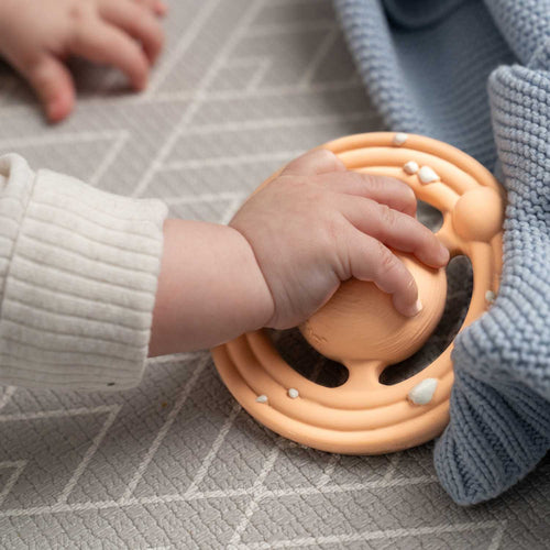 Planet CH3W® Ringed Planet - Natural Rubber Space Teether Toy