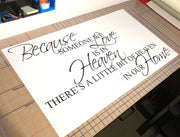 Because Someone We Love Is in Heaven Wall Sticker