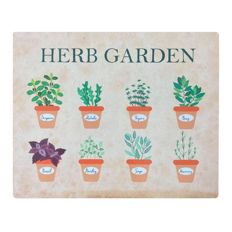 Herb Garden Metal Wall Plaque
