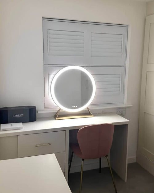 Anne Round Hollywood Mirror Gold 60x67CM
