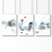 Home office prints | set of 3 framed wall art