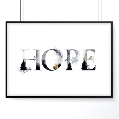 Xmas wall art print for Christmas decor