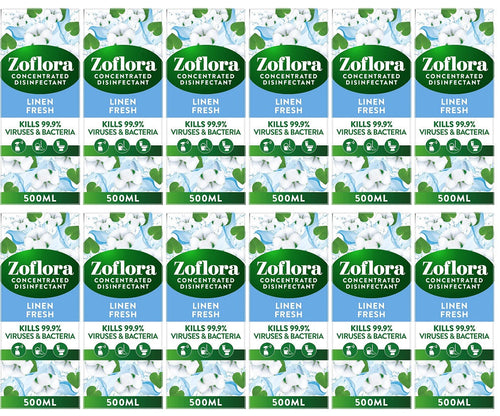 12 x Zoflora Linen Fresh  - 120ML