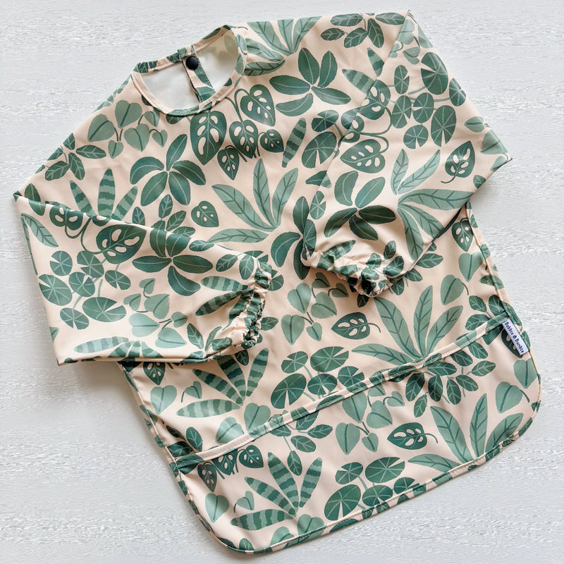 Long Sleeved Baby Bib - Houseplant Haven