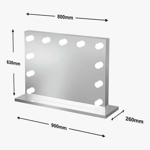 Houston Bluetooth Hollywood Mirror 80x60cm