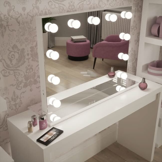 Houston Bluetooth Hollywood Mirror 80x60cm