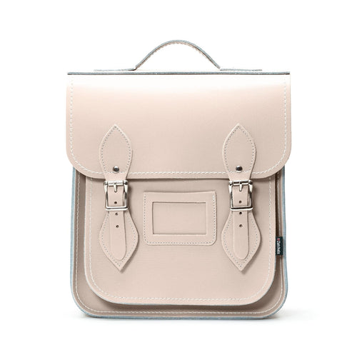 Handmade Leather City Backpack - Iced Coffee