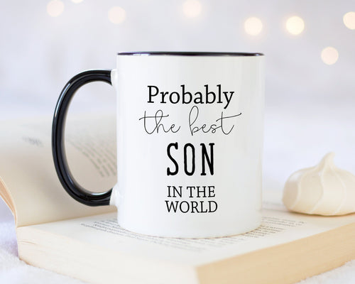 Probably The Best Son In The World 11oz Coffee Mug Tea Gift Idea For Step Son In Law Children Kids Grandson Family MG0514