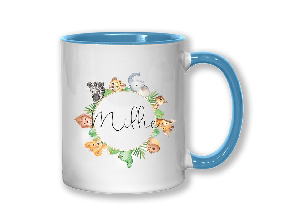 Personalised Safari Animal Coffee Mug MGZ070
