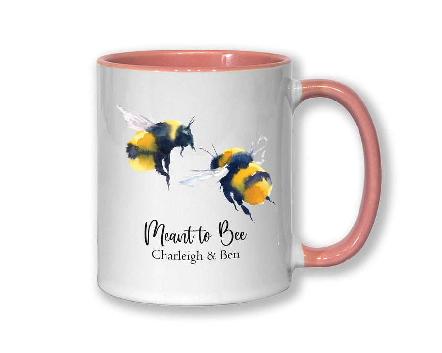 Personalised Couples Meant To Bee Coffee Mug MGZ115