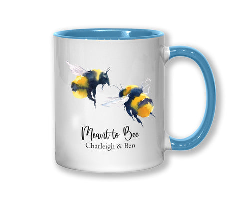 Personalised Couples Meant To Bee Coffee Mug MGZ115