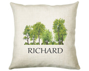 Personalised Tree Cushion Gift Printed Name Design - Cushion Throw Pillow Scenic Nature Gift For Sitting Room Bedroom Birthday Gift CS494