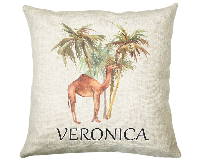 Personalised Camel Cushion Gift Printed Name Design-Cushion Throw Pillow Gift For Him/Her Sitting Room Bedroom Birthday Christmas Gift CS477