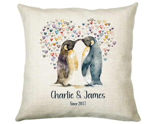 Personalised Valentines Day Penguins Cushion Gift - You Are My Penguin Cushion Throw Pillow Gift For Him Her Boyfriend Girlfriend Gift CS516