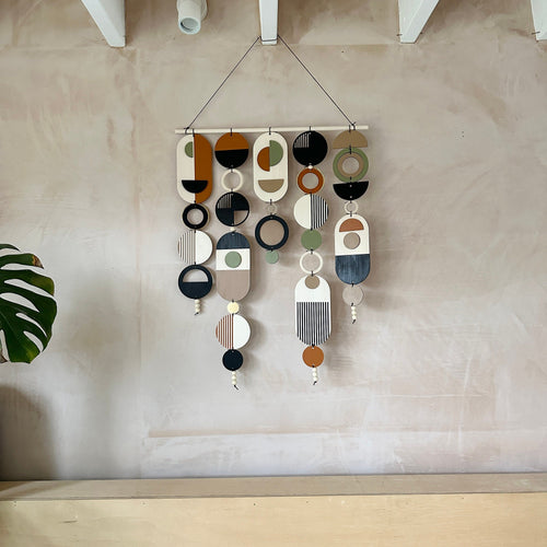 Original Wall Art - Geometric Artwork - Minimal Home Decor - Mid-Century Decor- Large Centre Piece Art - Big Wall Tapestry - Wall Sculpture