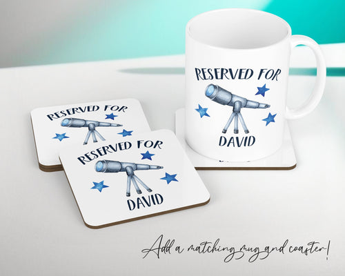 Personalised Telescope Reserved For Cushion Gift Printed Name Design Cushion Throw Pillow Gift For Him Her Christmas Gift CS358