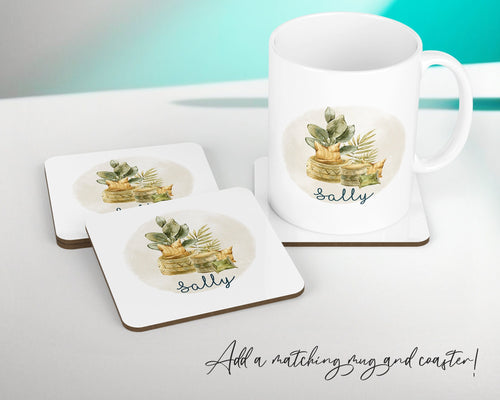 Personalised Plant lover Named Cushion Gift Printed Name Design - Cushion Throw Pillow Gift For Plant Lover Christmas Gift CS383