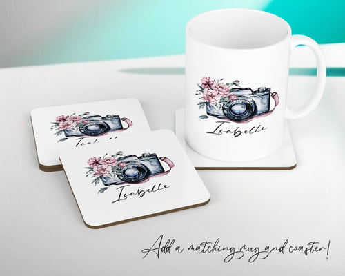 Personalised Photography Camera Cushion Gift Printed Name Design - Cushion Throw Pillow Gift For Sitting Room Bedroom Gift CS511