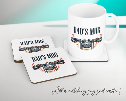 Personalised Dad's Chair Motorbike Cushion - Motorcycle Great Fathers Day Gift Idea For Dad - Daddy Gift From Daughter Son CS194
