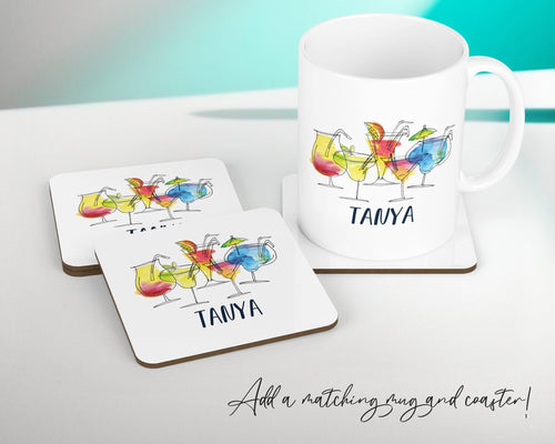Personalised Cocktail Glass Reserved For Cushion Gift Printed Name Design Cushion Throw Pillow Gift For Him Her Christmas Gift CS339