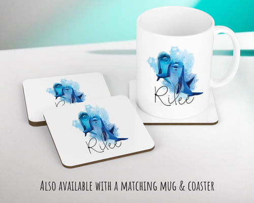 Personalised Dolphin Cushion Gift Printed Name Design Sealife Cushion Throw Pillow Gift For Mum Dad Friend Bedroom Birthday Gift CS154