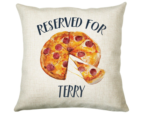 Personalised Pizza Reserved For Cushion Gift Printed Name Design Cushion Throw Pillow Gift For Him Her Christmas Gift CS364