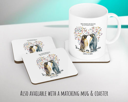 Personalised Valentines Day Penguins Cushion Gift - You Are My Penguin Cushion Throw Pillow Gift For Him Her Husband Wife Gift CS515