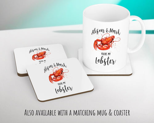 Personalised 2nd Anniversary Cushion Gift - You're My Lobster Cushion - Wedding Anniversary Friends Throw Pillow Gift For Him Her Gift CS116