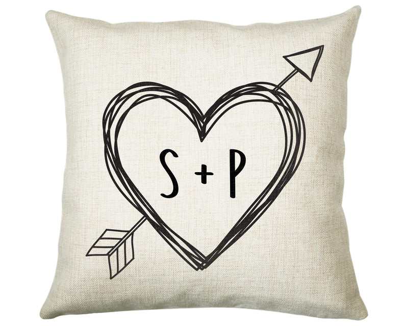 Personalised Valentines Day Couples Cushion Gift Printed Name Design - Cushion Throw Pillow Gift For Him Her Boyfriend Girlfriend Gift CS114