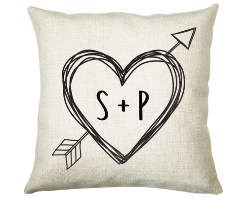Personalised Valentines Day Couples Cushion Gift Printed Name Design - Cushion Throw Pillow Gift For Him Her Boyfriend Girlfriend Gift CS114