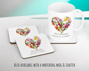 Personalised 4th Flower Anniversary Gift Cushion 4 Years Custom Design Gift Valentines Present - Wedding Cushion Pillow Gift CS374