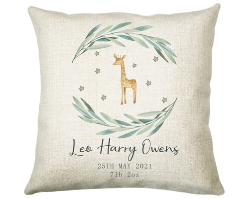 Personalised Baby Cushion New Baby Gift Printed Name Design - Pillow Gift For Girls Boys Nursery Bedroom Decor Gift CS234