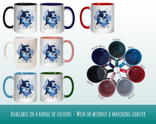 Personalised Orca Killer Whale Coffee Mug MGZ088