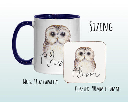 Personalised Owl Coffee Mug MGZ033