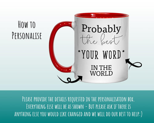 Probably The Best Barber In The World 11oz Coffee Mug Tea Gift Idea For Mens Hair Stylist Hairdresser Barbering Trainee Assistant MG0415