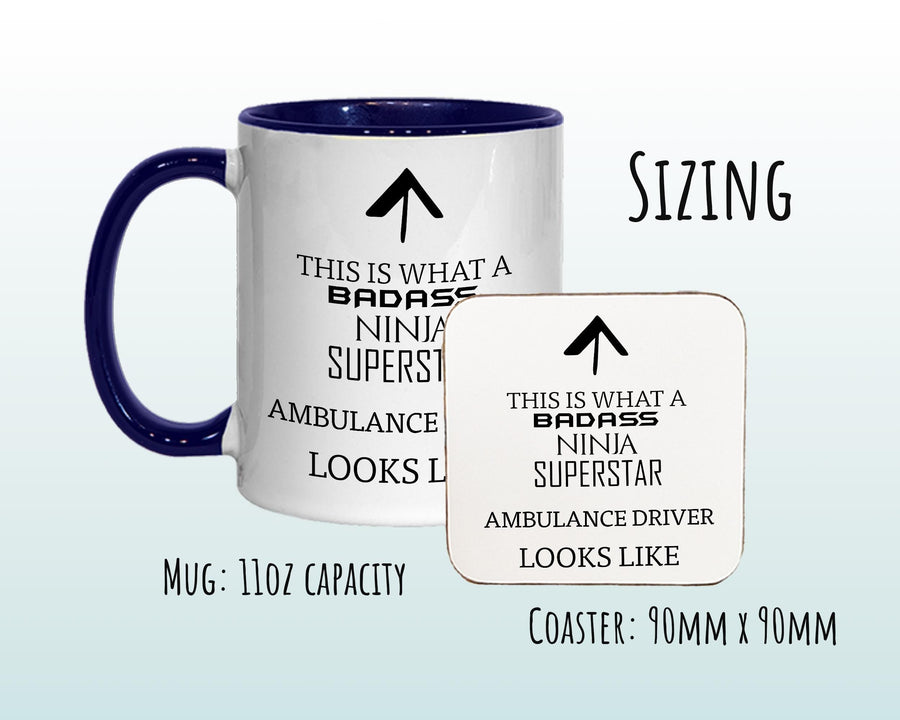 This Is What A Badass Ambulance Driver Looks Like 11oz Coffee Mug Tea Gift Idea For Paramedic Emergency Services Field Medic Doctor MG0599