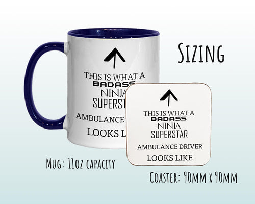 This Is What A Badass Ambulance Driver Looks Like 11oz Coffee Mug Tea Gift Idea For Paramedic Emergency Services Field Medic Doctor MG0599