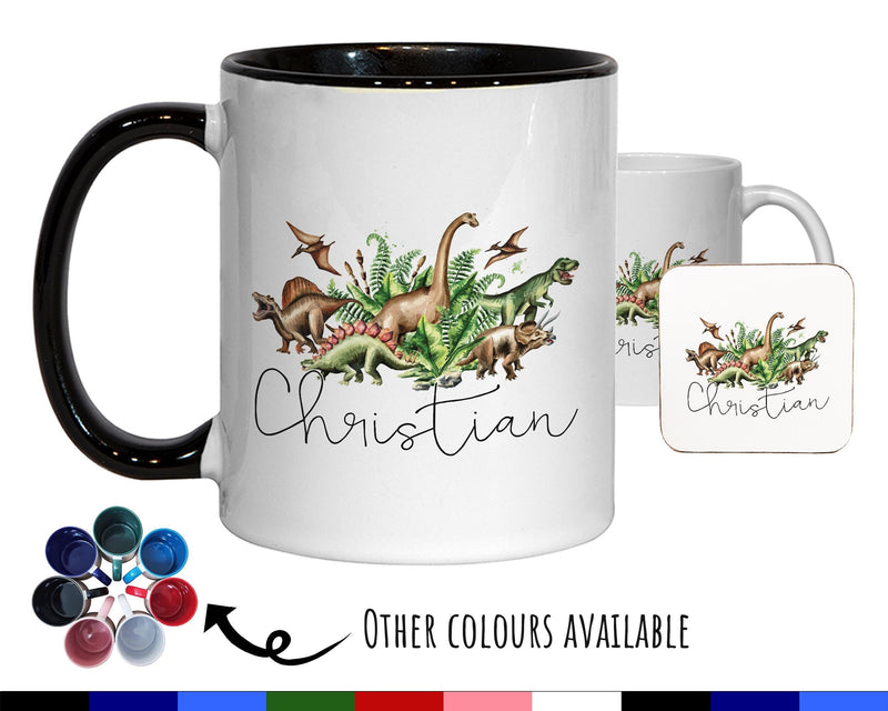 Personalised Dinosaur Coffee Mug MGZ072