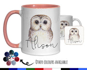 Personalised Owl Coffee Mug MGZ033