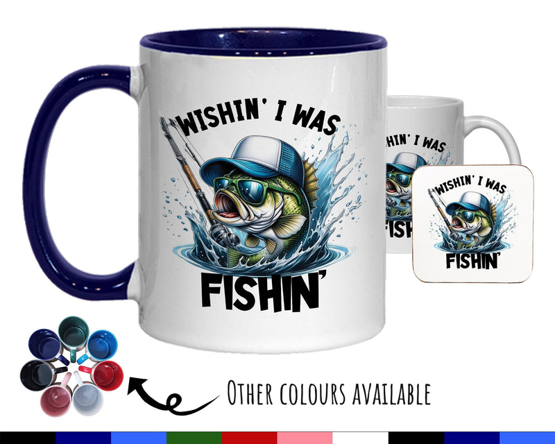 Fishing Gift Mug - Ceramic Coffee Tea Hot Chocolate Mug Fishing Gift for Fishing Lovers - Gift for Boys Secret Santa Fisherman Gift MG0843