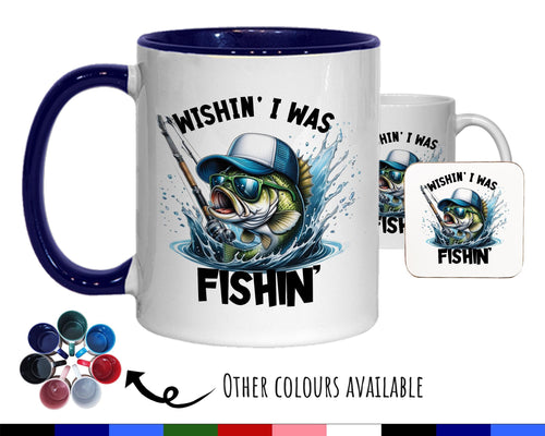 Fishing Gift Mug - Ceramic Coffee Tea Hot Chocolate Mug Fishing Gift for Fishing Lovers - Gift for Boys Secret Santa Fisherman Gift MG0843