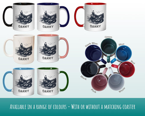 Personalised Fishing Gift Mug - Ceramic Coffee Tea Hot Chocolate Mug Fishing Gift for Fishing Lovers - Secret Santa Gift Idea for Him MG0846