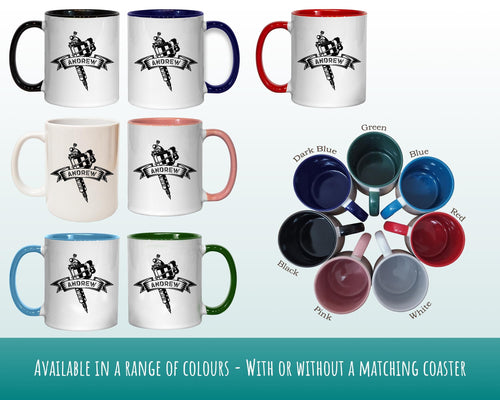 Personalised Tattoo Artist Gift Mug - Ceramic Coffee Tea Hot Chocolate Mug Gift for Tattooist - Secret Santa Gift Idea for Him MG0852