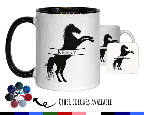 Personalised Horse Riding Gift Mug - Ceramic Coffee Tea Hot Chocolate Mug Gift for Horse Lovers - Secret Santa Gift for Horse Rider MG0854