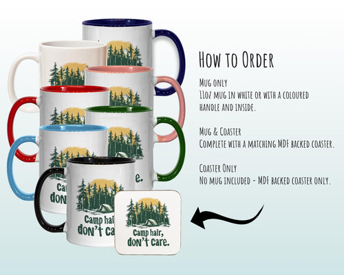 Camping Gift Mug - Ceramic Coffee Tea Hot Chocolate Mug Gift for Bell Tent Camping Lovers - Secret Santa Gift for Camper MG0883