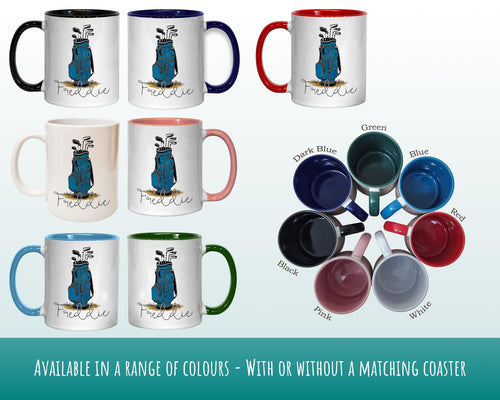 Personalised Golf Gift Mug - Ceramic Coffee Tea Hot Chocolate Mug Golfer Gift for Golfing Lovers - Secret Santa Gift Idea for Him MG0914