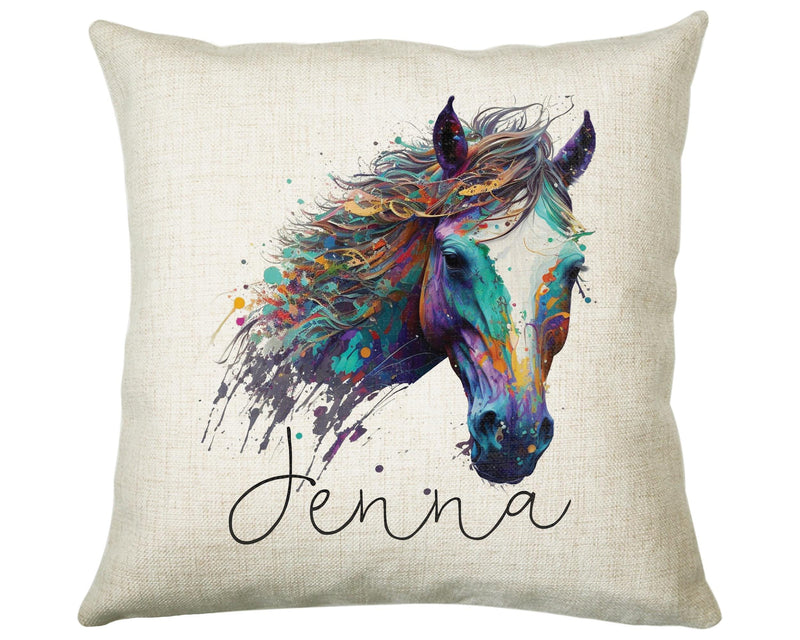 Birthday Gift For Girl Horse Lover Cushion Gift Printed Name Design Cushion Throw Pillow Gift For Girls Nursery Bedroom Christmas Gift CS524