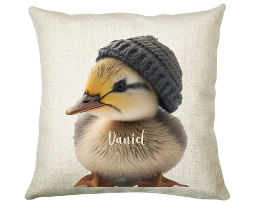 Birthday Gift For Boy Girl Duckling Cushion Gift Printed Name Design Cushion Throw Pillow Gift For Girls Nursery Bedroom Animal Gift CS537