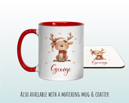 Personalized Reindeer Christmas Sack – Cute Xmas Gift Bag XS031